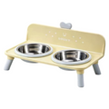 BNBNO Stainless Steel Pet Feeding Station – Anti-Tip Food & Water Bowls for Small Dogs & Cats