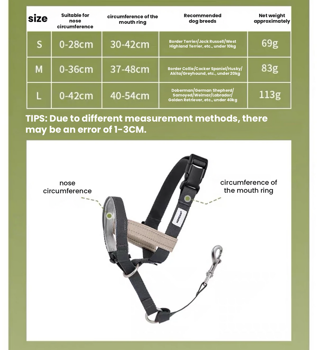 HiDREAM Head Halter – Anti-Pull Training Aid