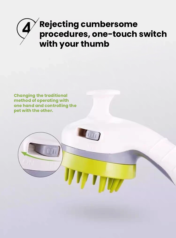 Hipidog Silicone Dog Bath Brush for Grooming & Massage