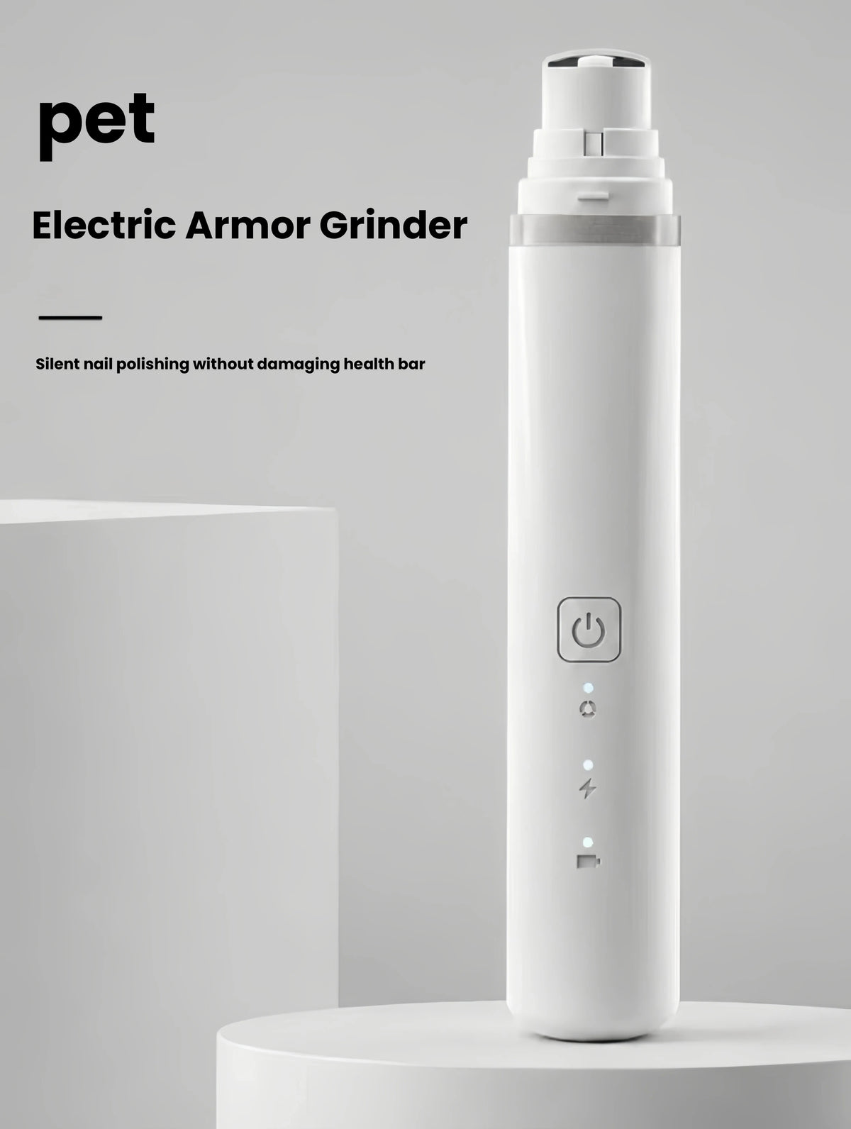 Electric Pet Nail Grinder for Cats & Dogs, Paw Trimmer