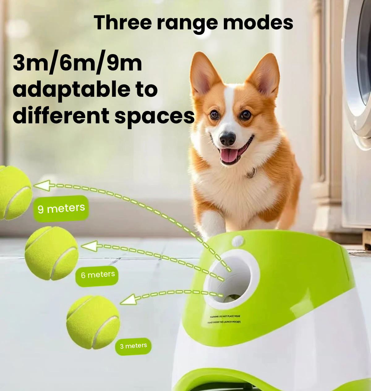 Hipidog Automatic Dog Ball Launcher with Tennis Balls – Interactive Fetch & Exercise Toy