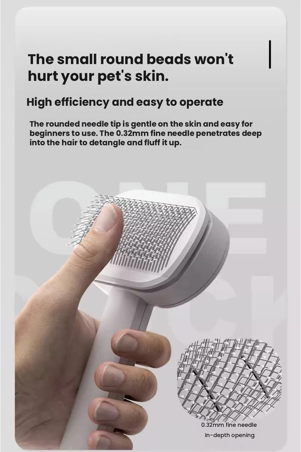 POPOCOLA Deshedding Pet Brush – Hair Removal Grooming Comb for Dogs & Cats