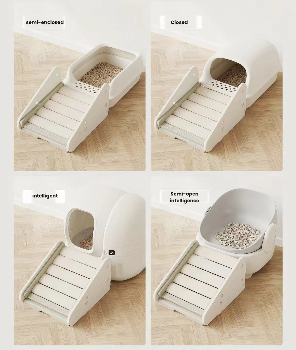 LuckyPetland Cat Litter Ramp Mat, Anti-Tracking & Splash Control