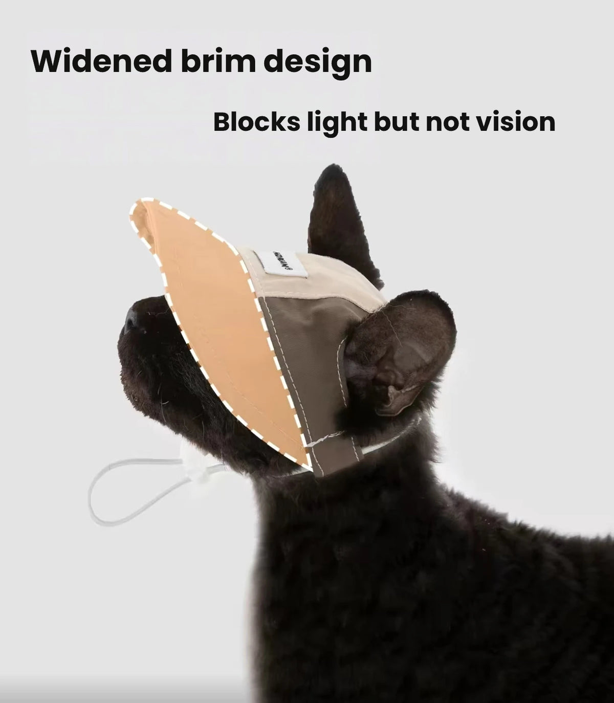 HiDREAM Cat Sun Hat with Ear Holes - Adjustable Sun Protection Cap for Cats