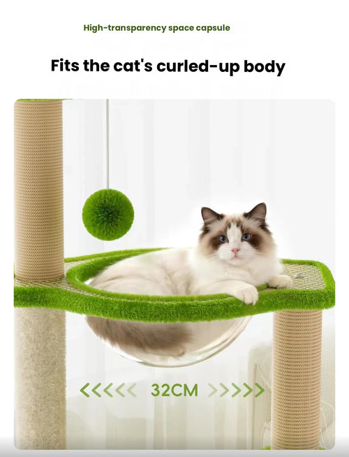 2-Tier Elevated Cat Bed: All-Season Cat Tree & Cooling Cat House