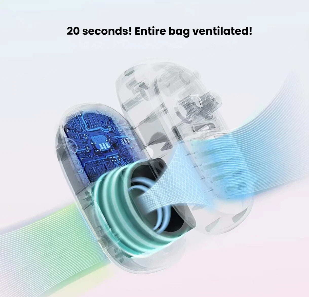 Active airflow system inside the PETKIT Fresh Air carrier