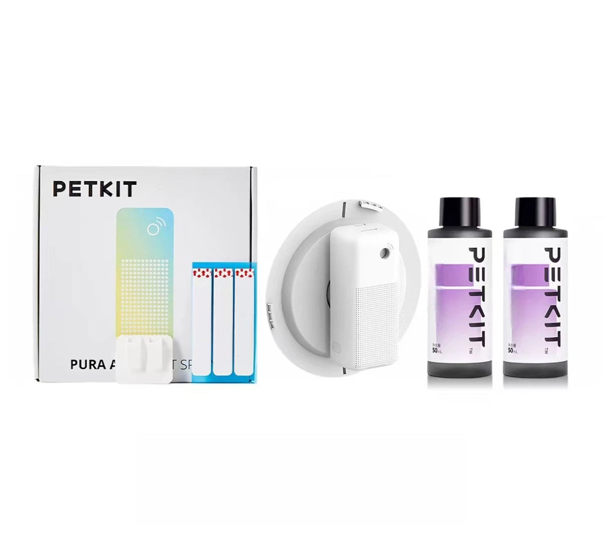 PETKIT smart litter deodoriser device, holder and refill bundle