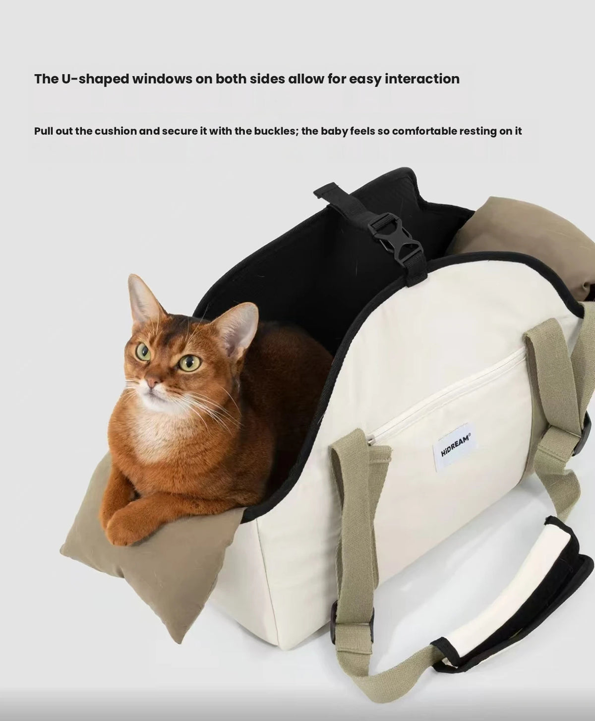 HiDREAM Lightweight Pet Carrier Bag - Portable Shoulder Tote for Small Dogs & Cats