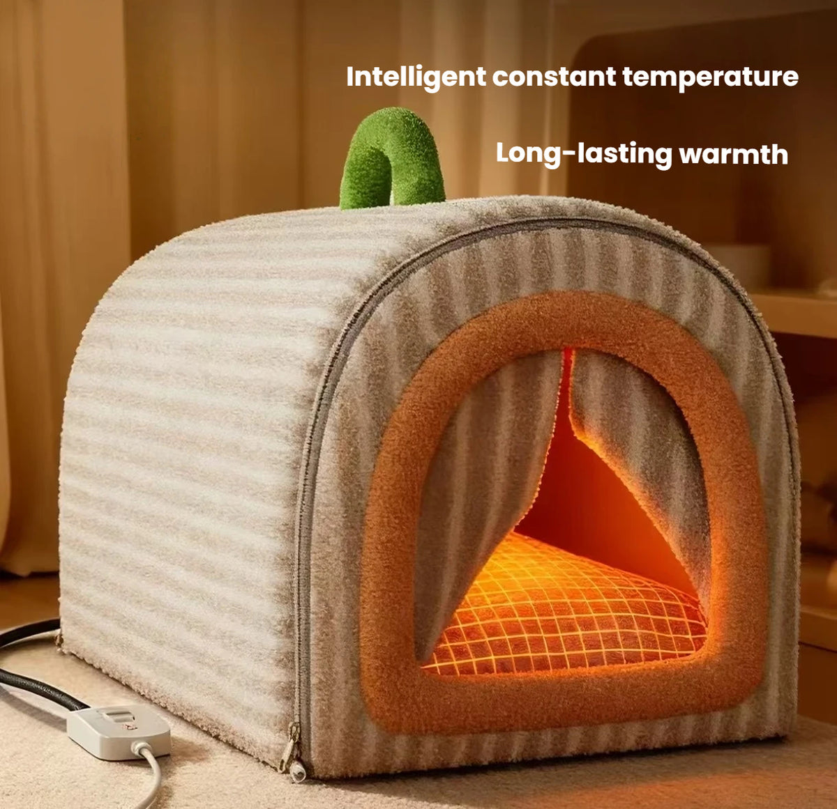 Heated Cat Bed: Warm, Enclosed & Washable Winter Cat House