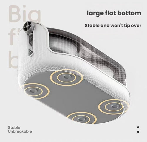 Anti-slip underside of the Popocola adjustable raised pet bowl