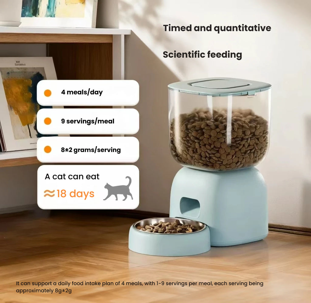 Petwant Automatic Cat & Dog Feeder, Timed & Portion Control