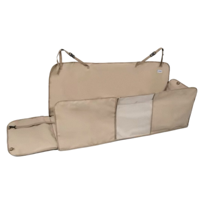 HiDREAM Full-Coverage Dog Car Seat Cover – Padded Rear Seat Bed