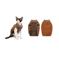 HiDREAM Thick Warm Fleece Cat Vest - Winter Soft Clothes for Devon Rex, Cats & Dogs
