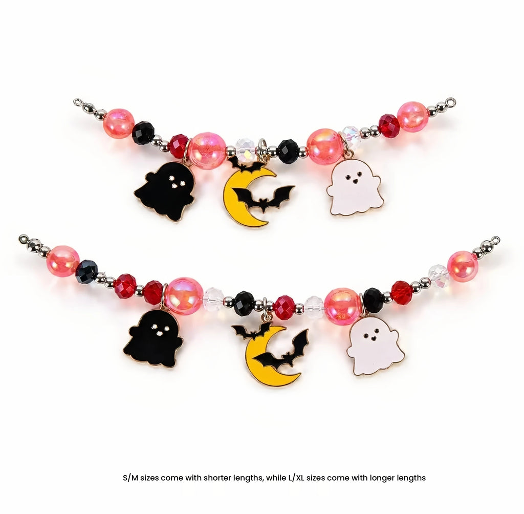DIY Halloween Pet Collar with Bell, Beaded Cat & Dog Accessory
