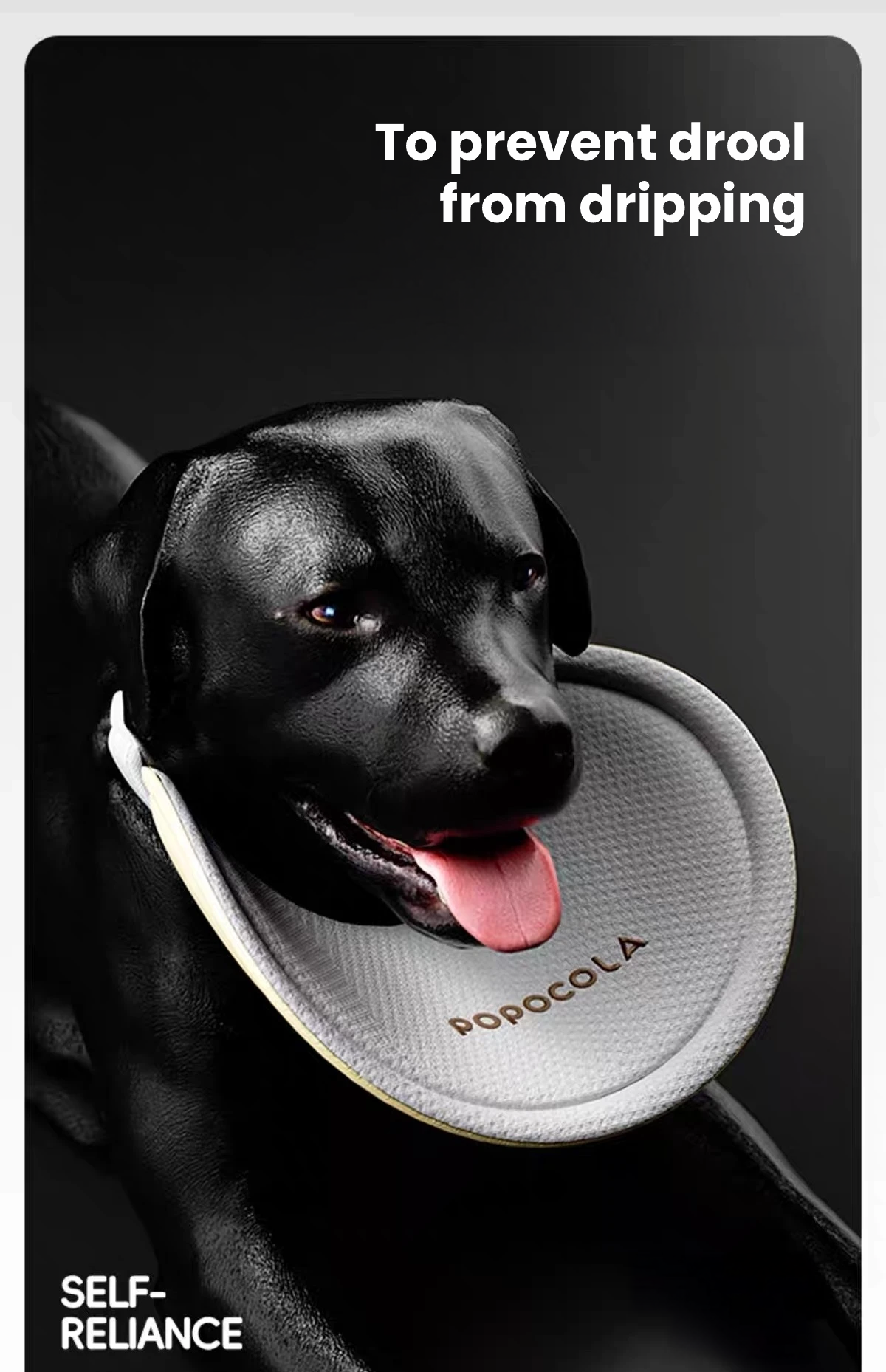 POPOCOLA Pet Drool Bib for Large Dogs