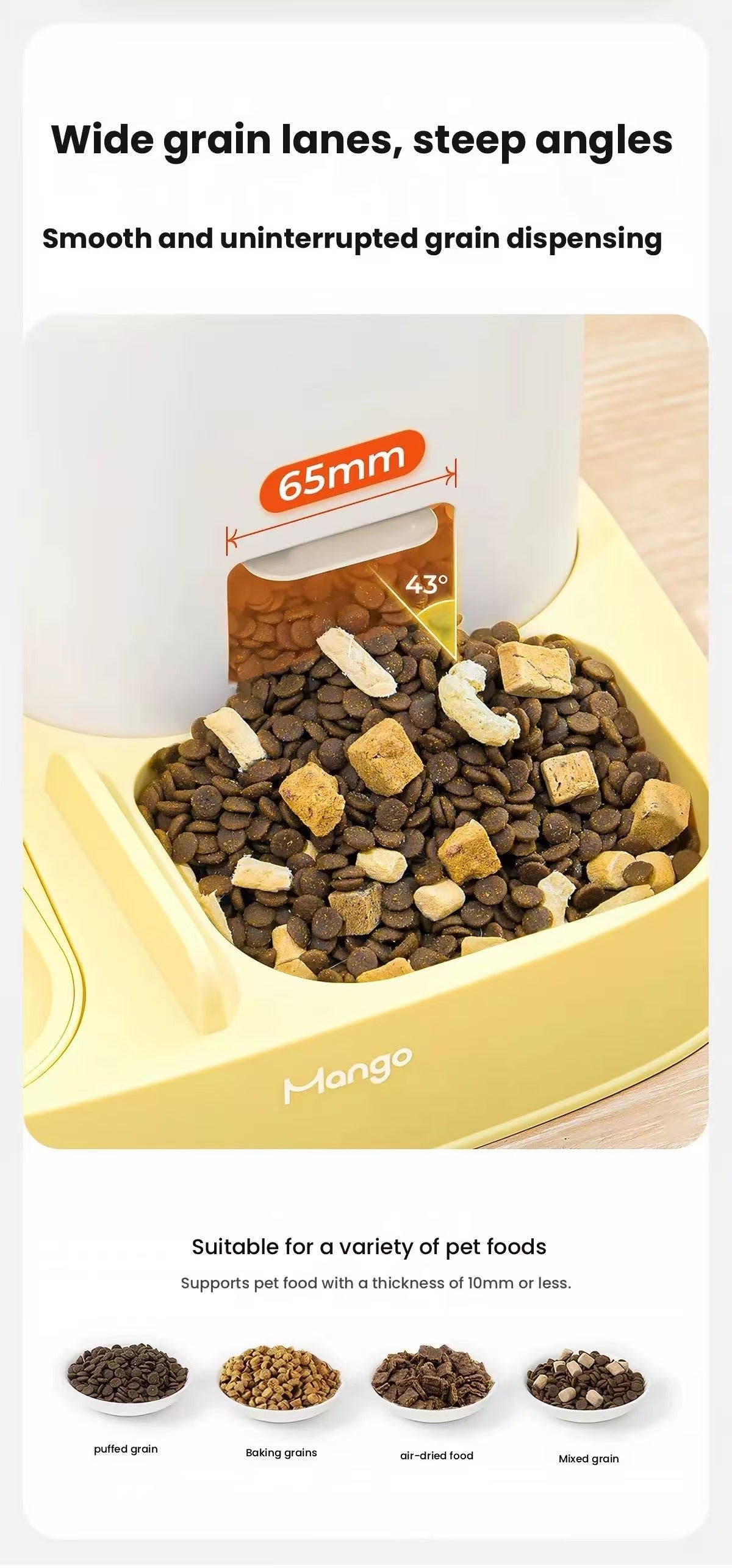 Mango Automatic Pet Feeder & Water Dispenser for Dogs & Cats
