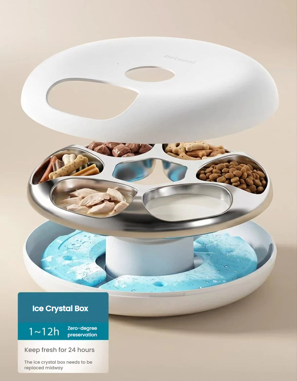 Petwant Smart Wet Food Feeder, Timed & Portion Control