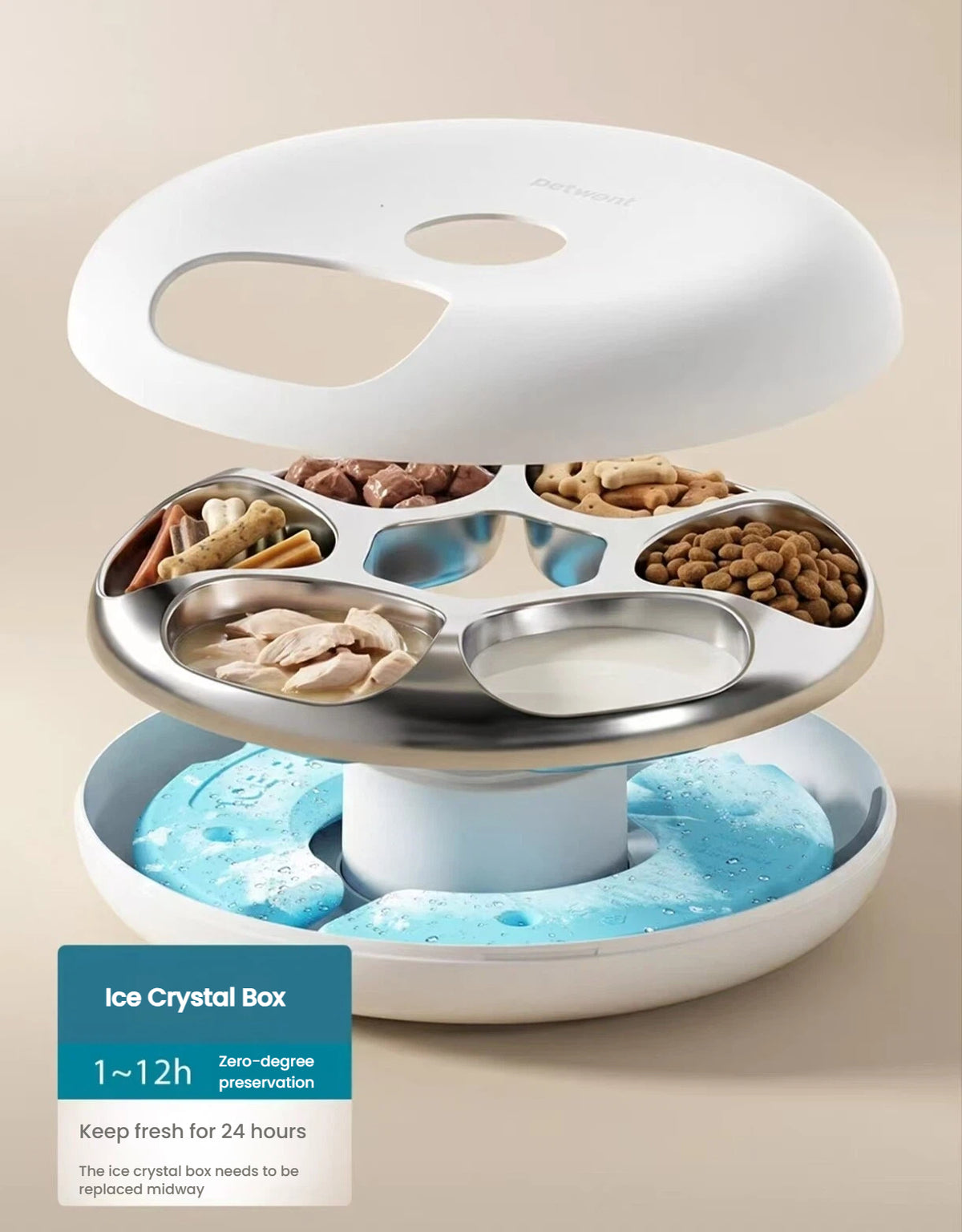 Petwant Smart Wet Food Feeder, Timed & Portion Control