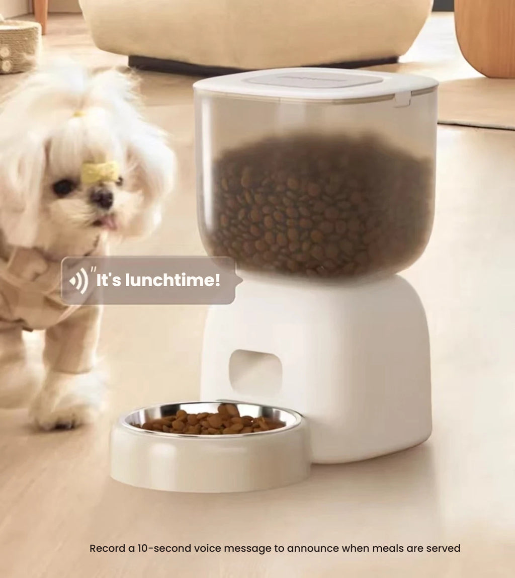 Petwant Automatic Cat & Dog Feeder, Remote Timed & Portion Control