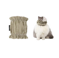 HiDREAM Plaid Pet Feeding Bib - Machine Washable Neck Cover for Long-Haired Cats & Dogs