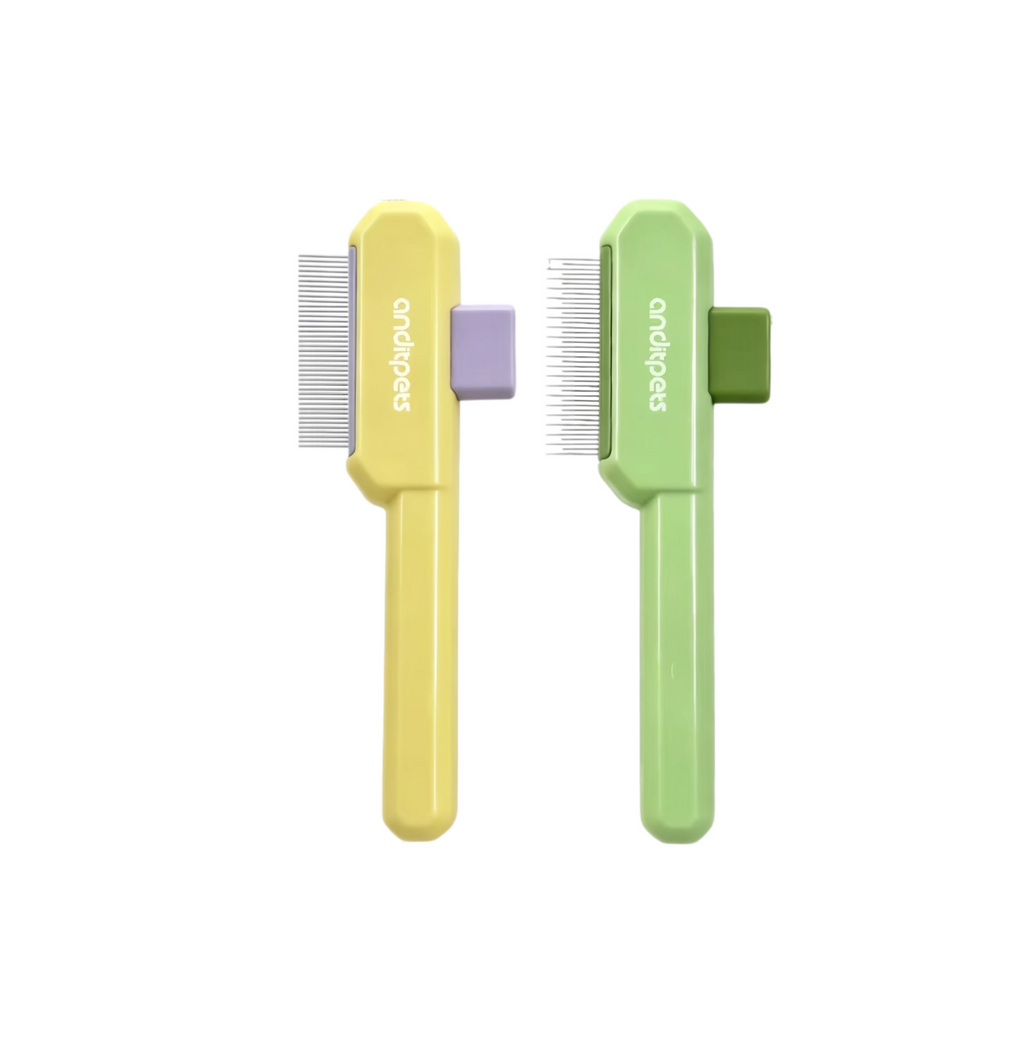 Pet Deshedding Comb for Cats & Dogs, Hair Removal Grooming Tool