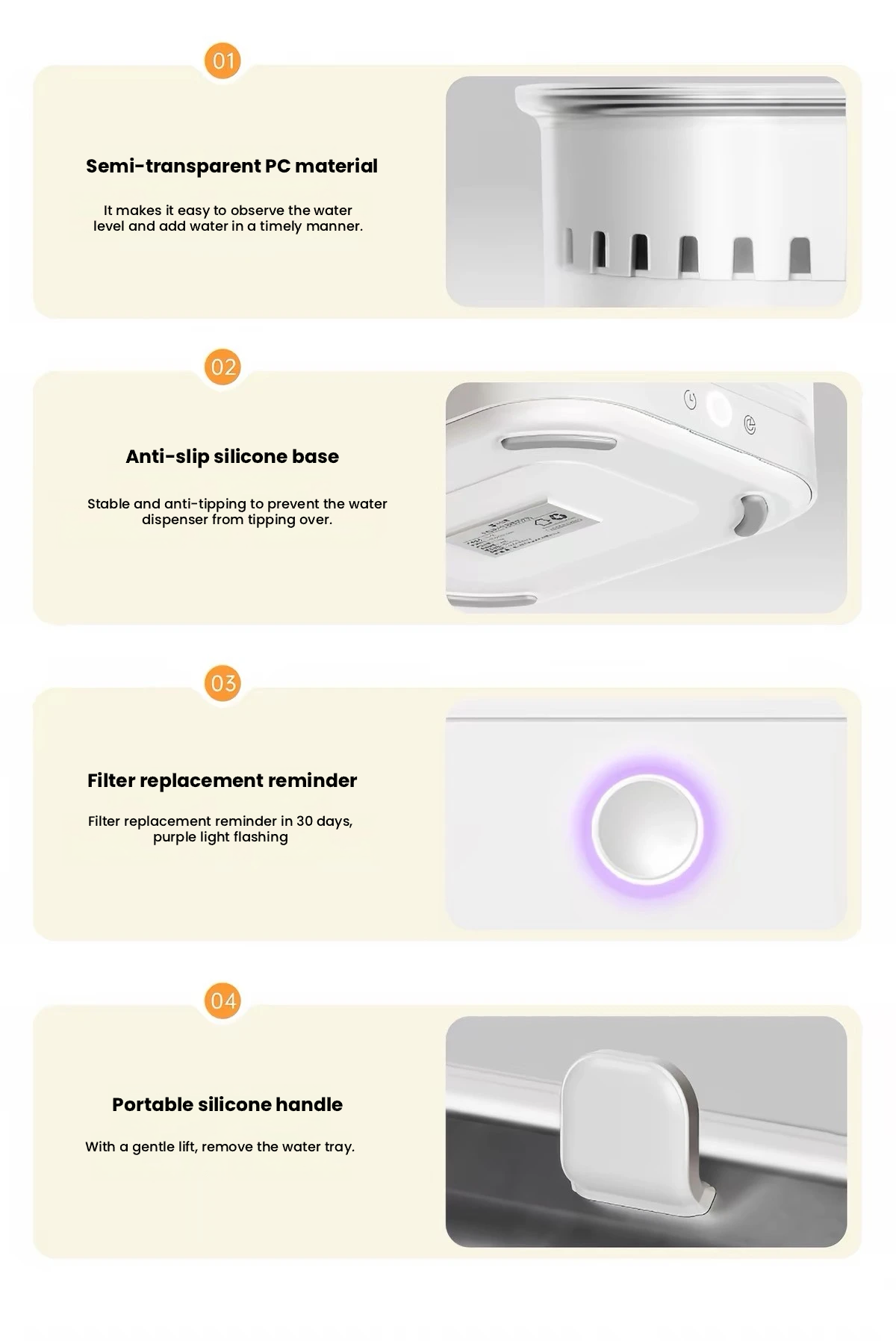 Redminut Pump-Free Stainless Steel Pet Water Fountain