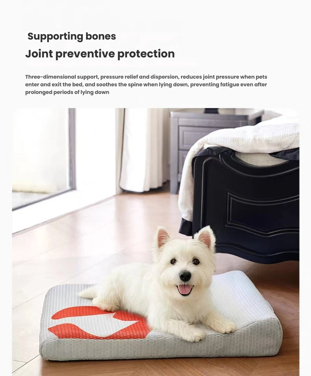 Petstar Cooling Fiber Dog Bed, Washable All-Season Cat & Dog Mat