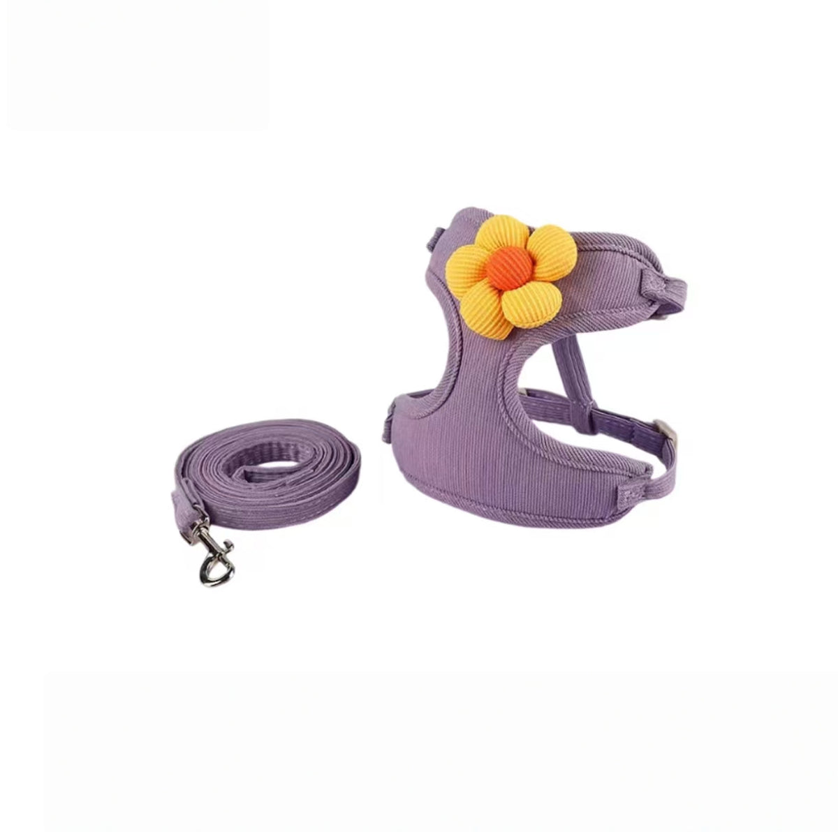 Flower Cat Harness with Leash, Vest Style for Small Pets