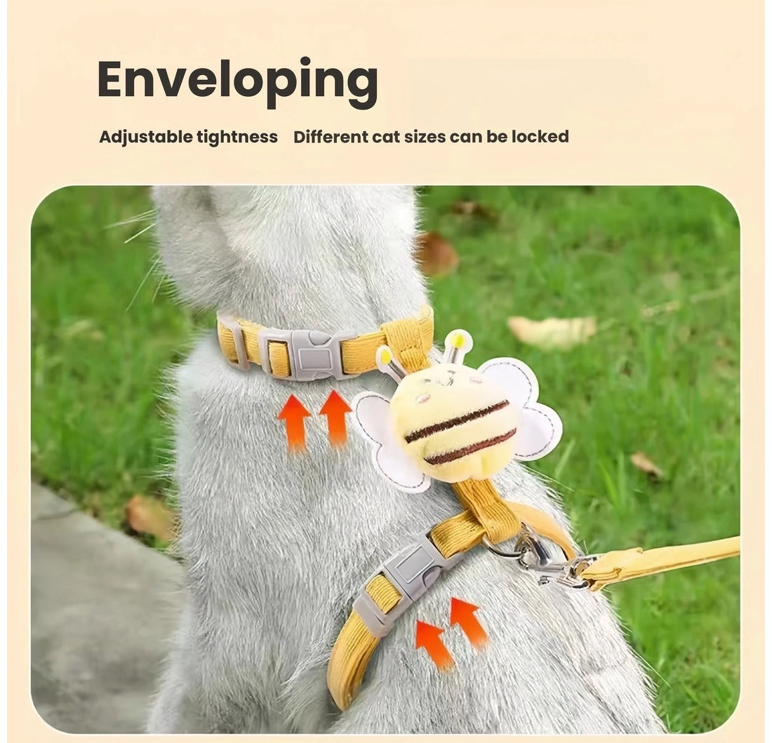 Escape-Proof Cat Harness with Leash, Outdoor Walking Set