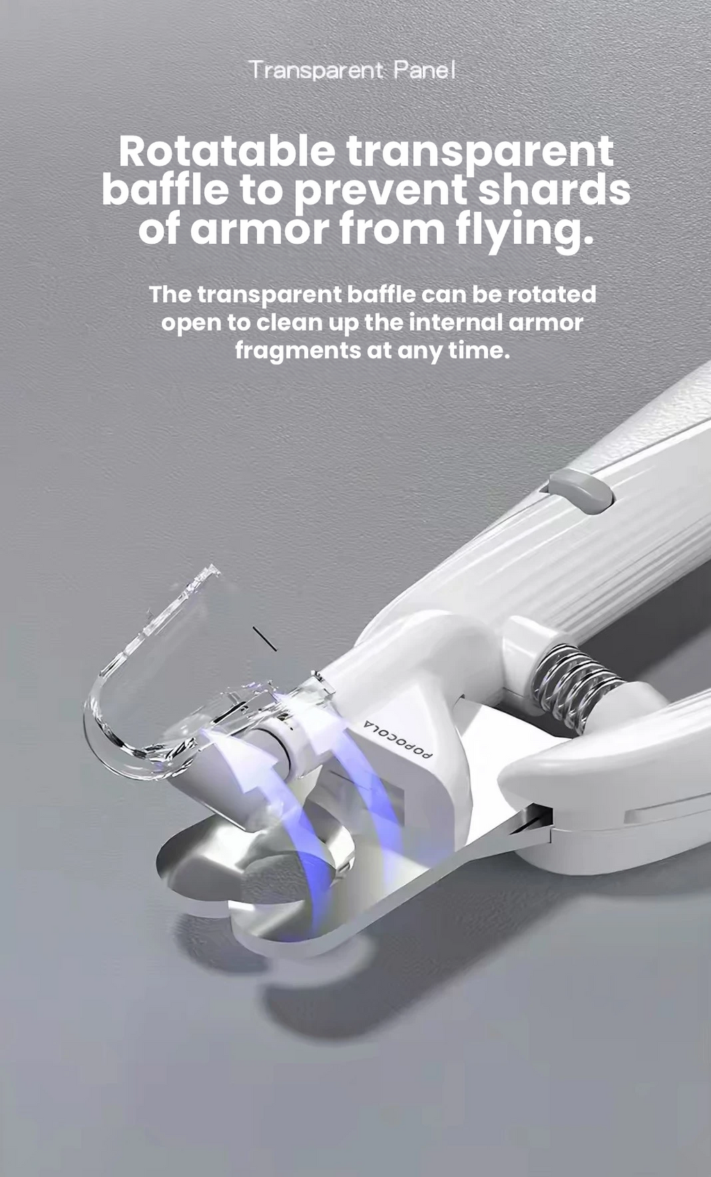 POPOCOLA LED Pet Nail Clippers – Professional Nail Trimmer with Safety Light for Dogs & Cats