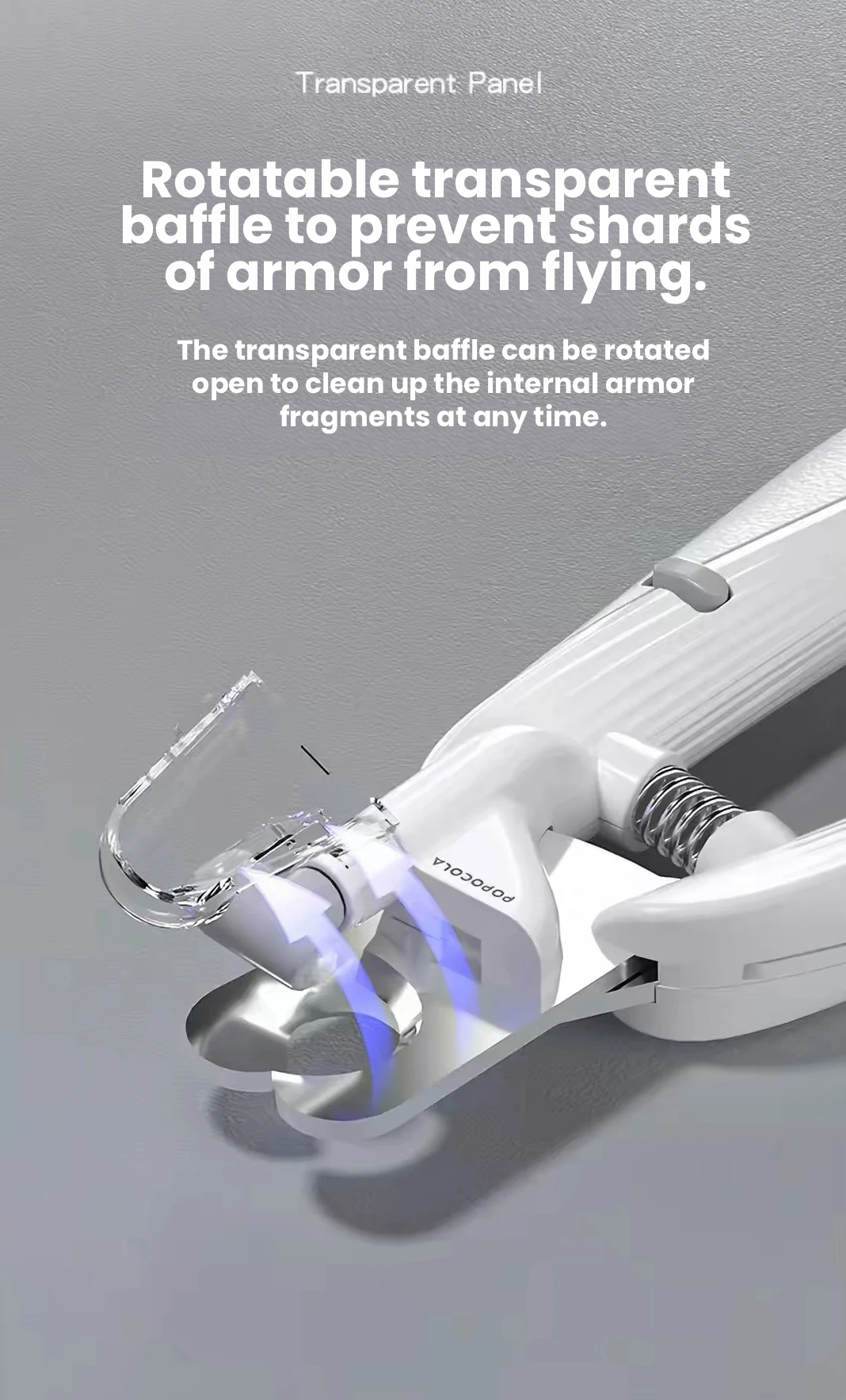 POPOCOLA LED Pet Nail Clippers – Professional Nail Trimmer with Safety Light for Dogs & Cats