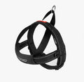 Black EzyDog Quick Fit harness with a top leash attachment ring