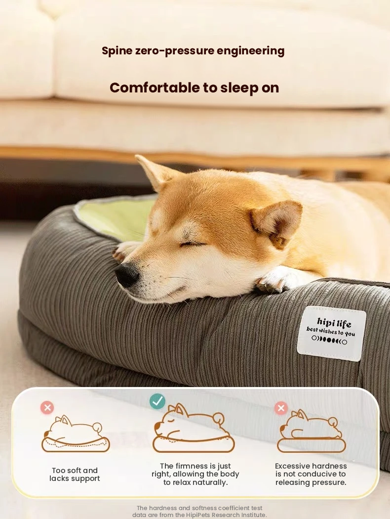Hipidog Washable All-Season Pet Bed – Cozy Sleeping Mat for Dogs & Cats