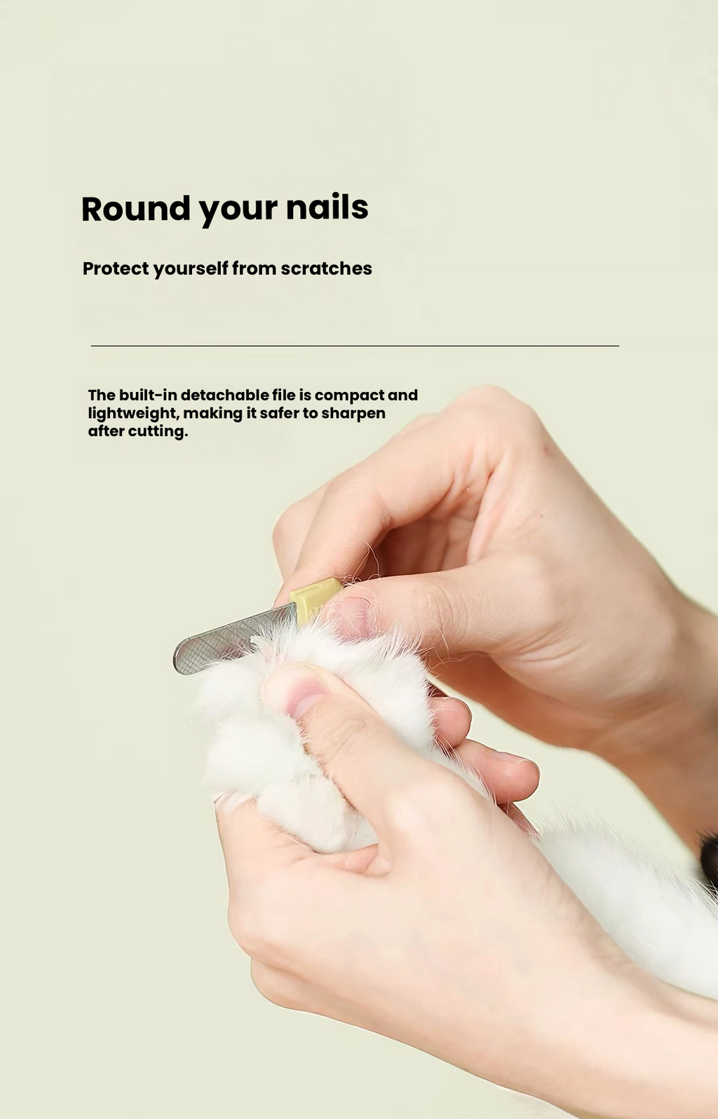 AIWO LED Pet Nail Clippers with Ear Inspection Light – Nail Trimmer for Cats & Dogs