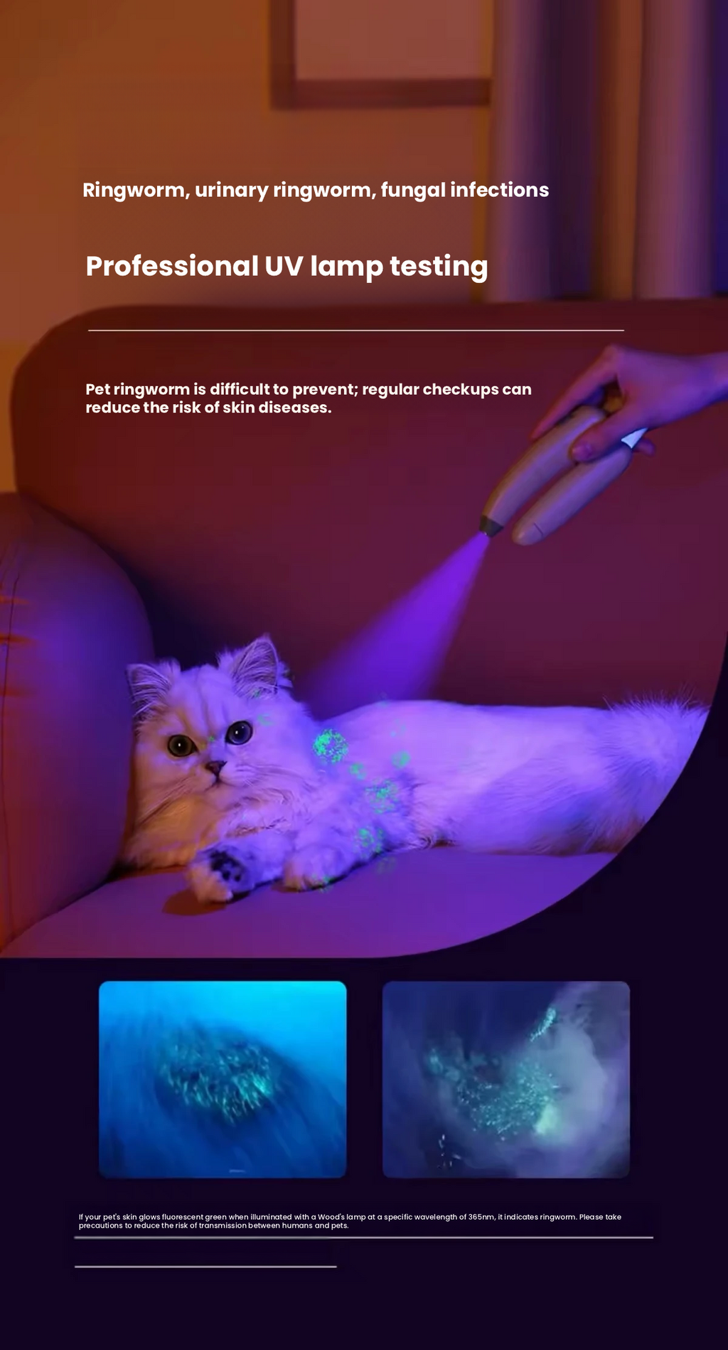 AIWO LED Pet Nail Clippers with Ear Inspection Light – Nail Trimmer for Cats & Dogs