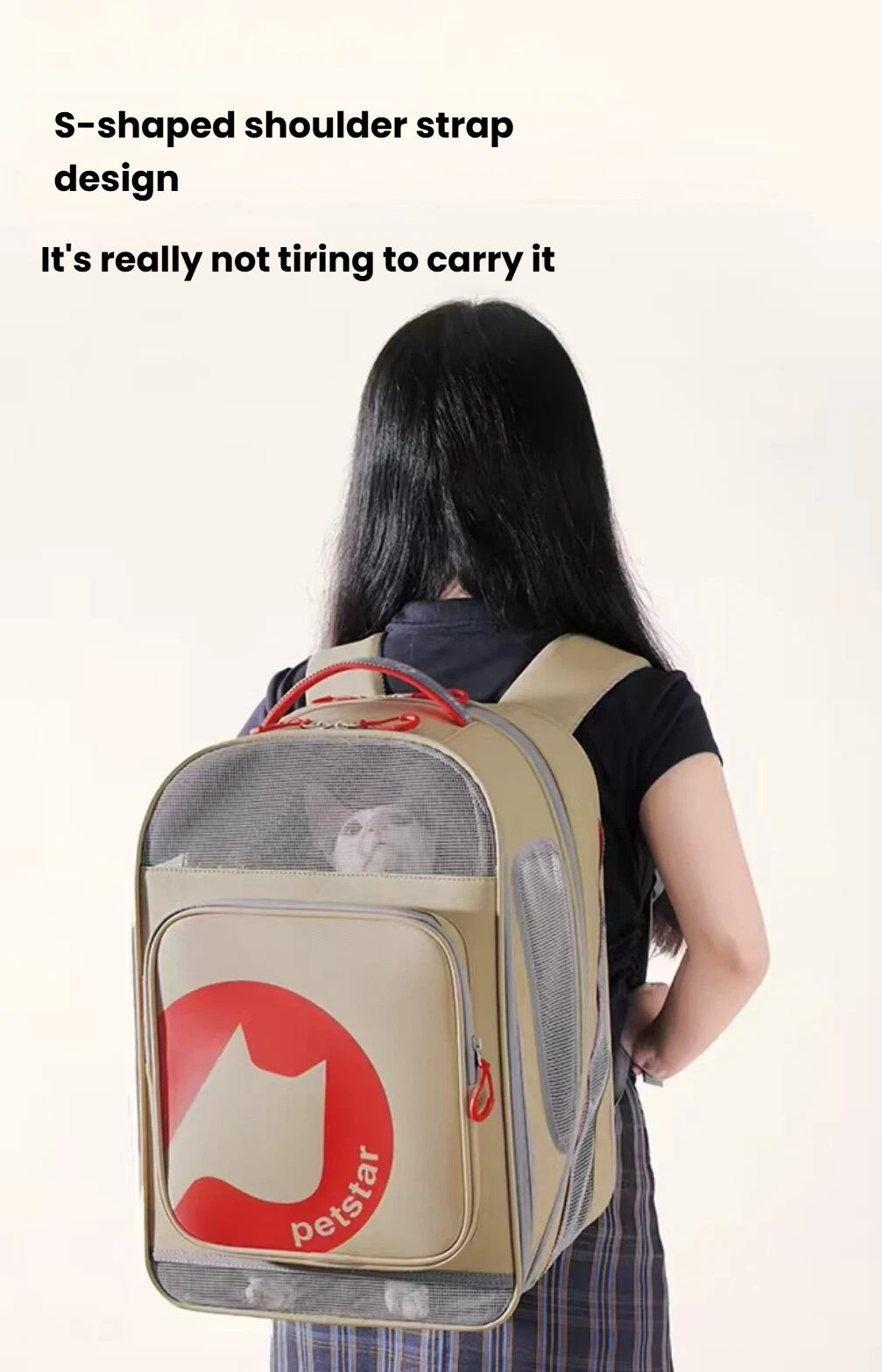 Petstar Expandable Pet Carrier Backpack, Breathable Cat & Dog Travel Bag