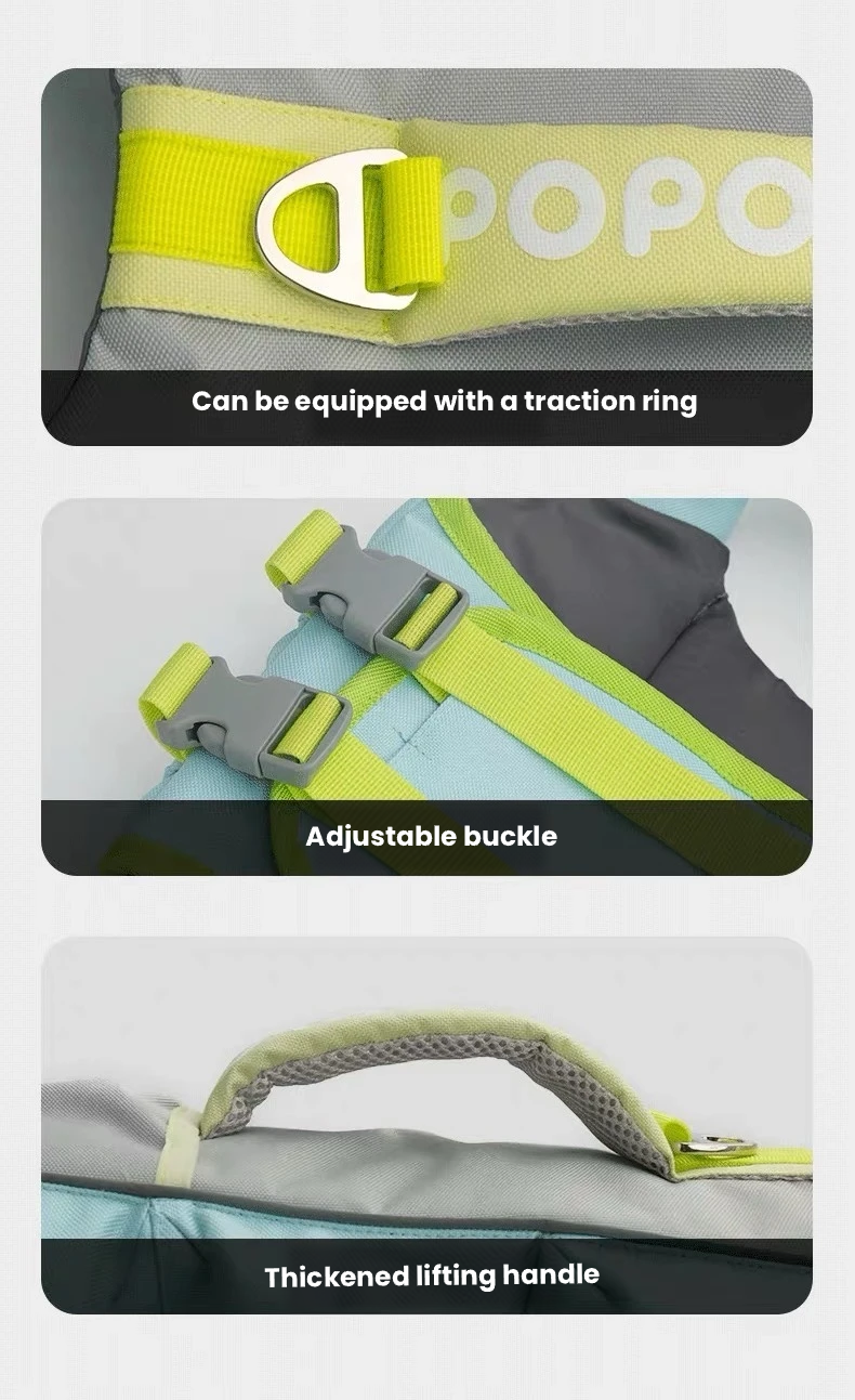 POPOCOLA Dog Life Jacket for Swimming – Safety Vest for Dogs