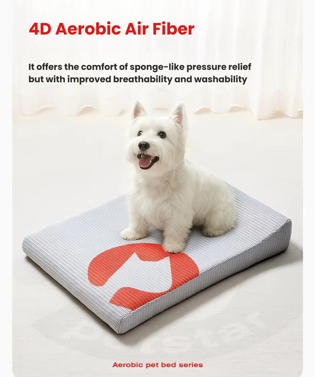 Petstar Cooling Fiber Dog Bed, Washable All-Season Cat & Dog Mat