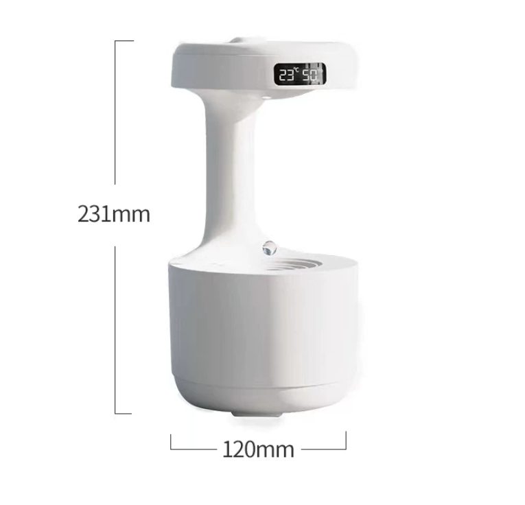 Anti-gravity cat fountain dimensions of 231 by 120 millimetres