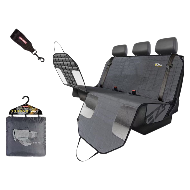 EzyDog Drive Dog Car Seat Hammock Rear Charcoal + Car Seat Attachment
