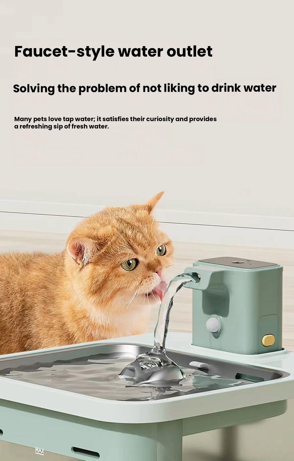 Wink Honey Wireless Pet Water Fountain – Stainless Steel