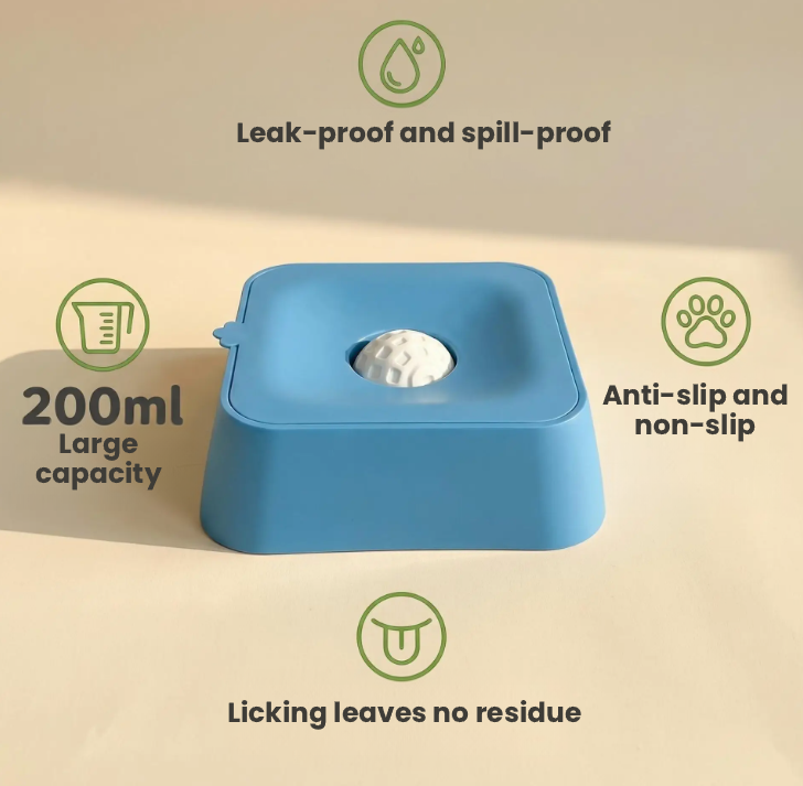 Hipidog Silicone Non-Slip Dog Lick Mat – Treat-Dispensing Slow Feeder Toy