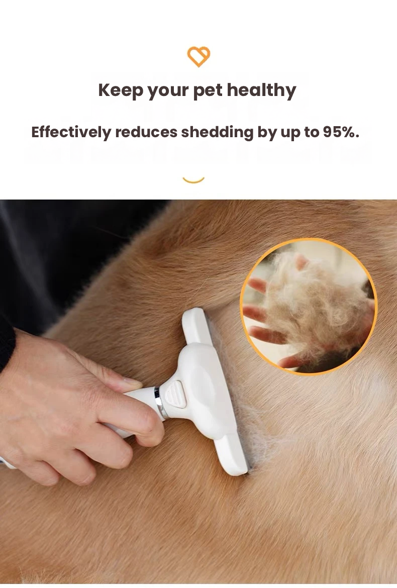 DELE Pet Deshedding Comb for Long-Haired Cats & Dogs