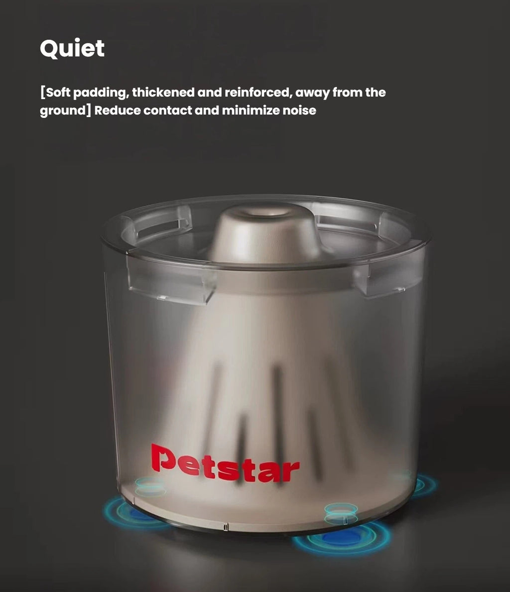 Petstar Floating Cat & Dog Water Bowl, Splash-Proof Design