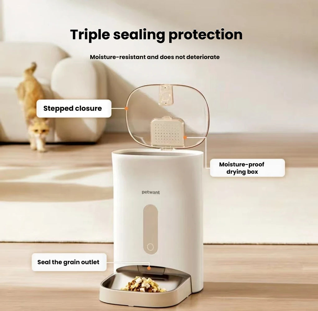 Petwant keeper Smart Automatic Pet Feeder with 5G Camera