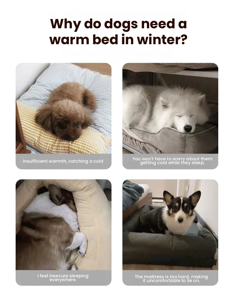 Hipidog Washable All-Season Pet Bed – Cozy Sleeping Mat for Dogs & Cats