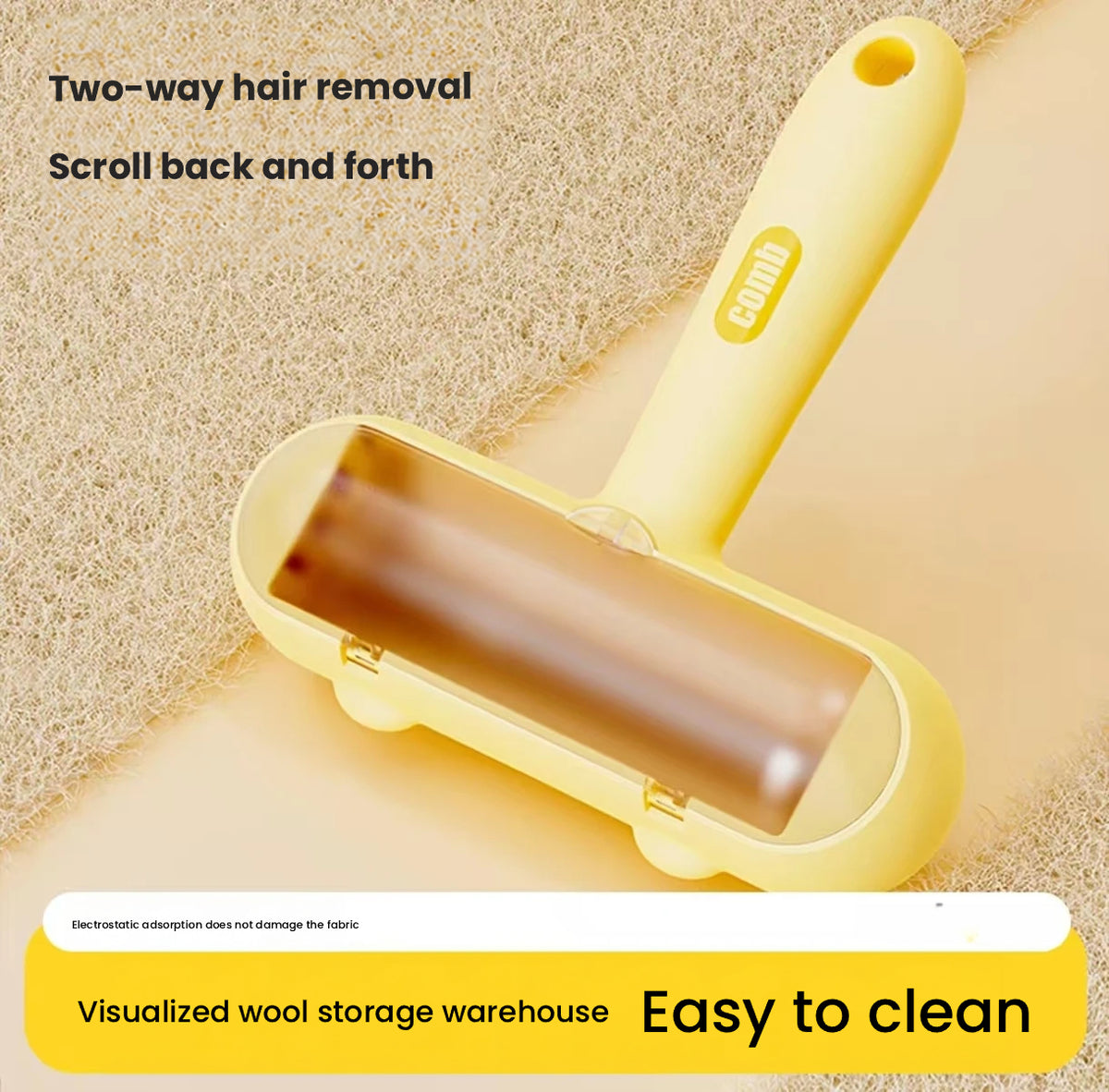 Pet Hair Remover Brush for Clothes, Lint & Fur Cleaning Tool