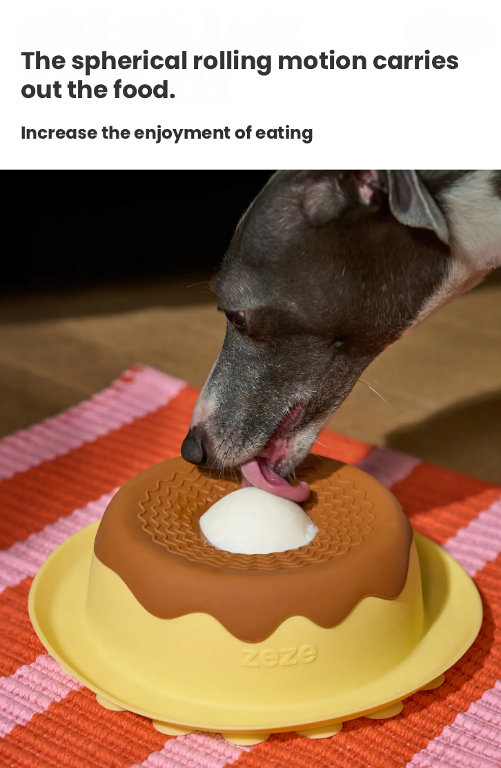 Zeze Silicone Lick Bowl – Slow Feeder & Cooling Bowl for Dogs & Cats