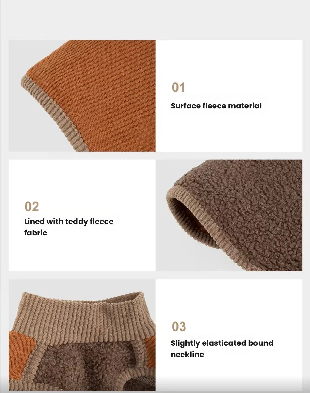 HiDREAM Thick Warm Fleece Cat Vest - Winter Soft Clothes for Devon Rex, Cats & Dogs