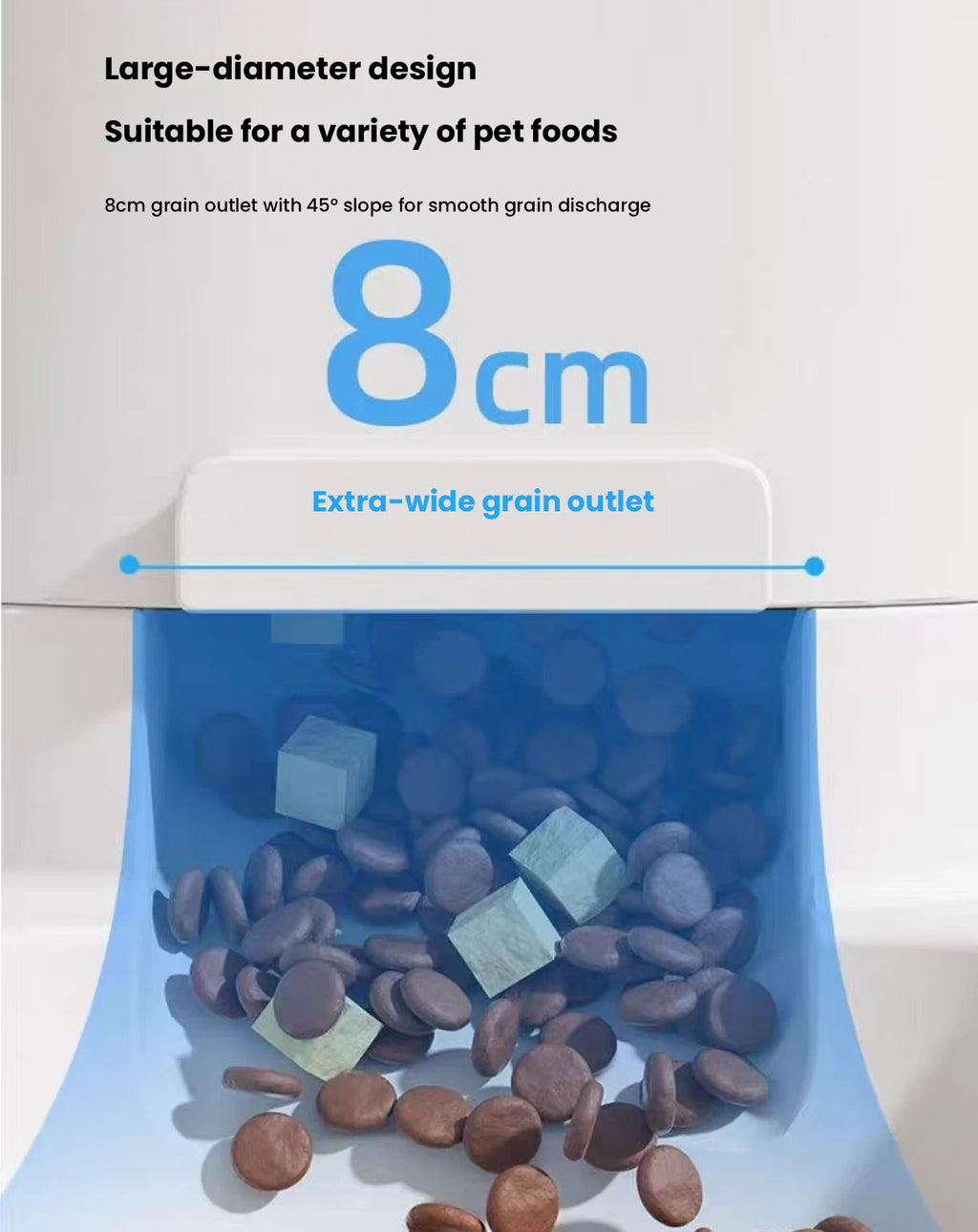 Cat & Dog Food Water Bowl Set, 2-in-1 Pet Feeding Bowl
